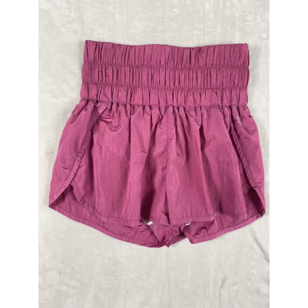 Free People Movement The Way Home Athletic Shorts Sz S Magenta Running